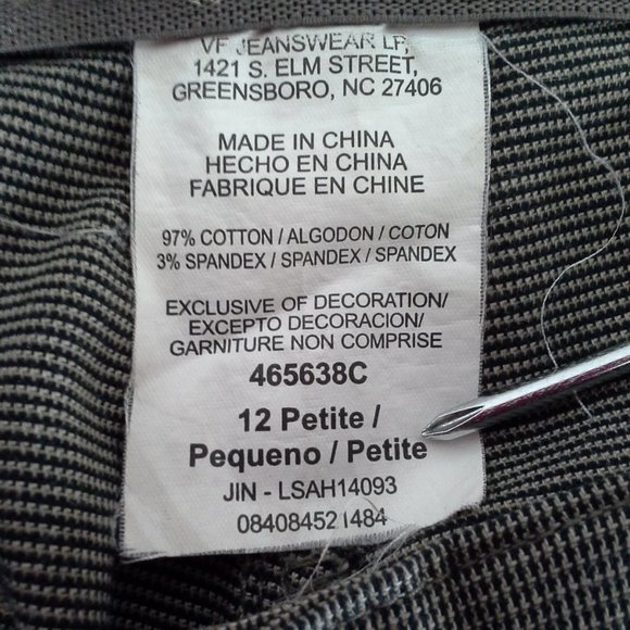 Lee womens pants Size 12P Medium brown Lee comfort - Picture 4 of 7